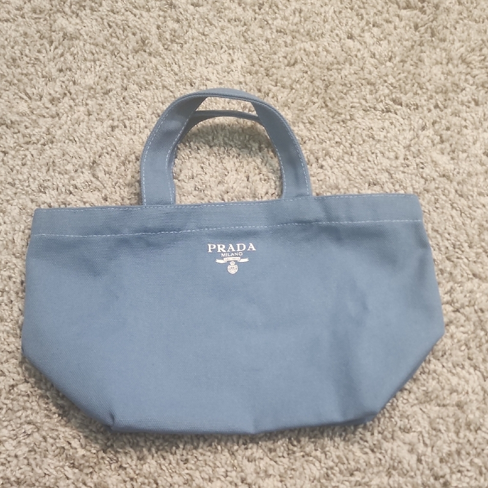 Prada Navy Canvas Handbag - Picture 8 of 11